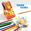 Honey Bear Erasable Colored Lead Self-Standing Display Box Plastic colored Lead Eco-friendly Triangular colored Lead 12/24/36 colors Cross-border Application Scenario